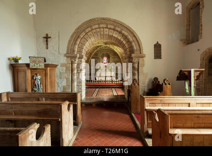 Hampnet, Gloucestshire, Vereinigtes Königreich, 20. Februar 2019, Saint Georges Hampnet Stockfoto