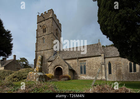 Hampnet, Gloucestshire, Vereinigtes Königreich, 20. Februar 2019, Saint Georges Hampnet Stockfoto