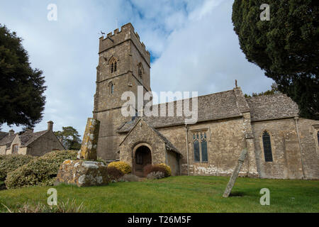 Hampnet, Gloucestshire, Vereinigtes Königreich, 20. Februar 2019, Saint Georges Hampnet Stockfoto