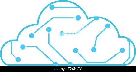 Clod computing Symbol Stock Vektor