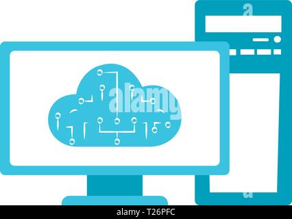 Clod computing Symbol Stock Vektor