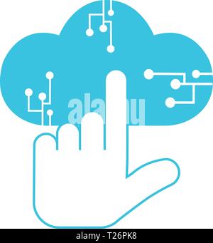 Clod computing Symbol Stock Vektor