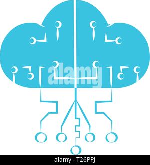 Clod computing Symbol Stock Vektor