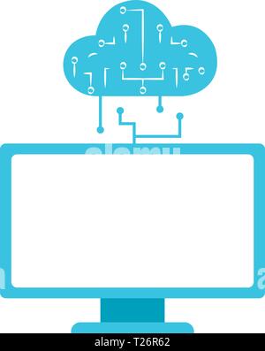 Clod computing Symbol Stock Vektor