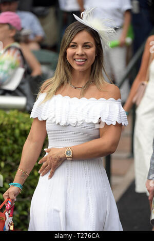 Florida, USA. Am 30. März 2019. Maximale Sicherheit #7, geritten von Luis Saez, gewinnt das Florida Derby an Gulfstream Park am März 30, 2019 im Hallandale, Florida Personen: Atmosphäre Credit: Stürme Media Group/Alamy leben Nachrichten Stockfoto