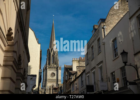 Badewanne, Somerset, UK, 22. Februar 2019, St Michaels ohne Kirche Stockfoto