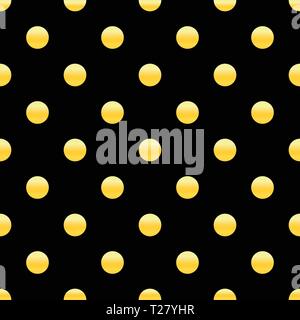 Golden dots nahtlose Muster. Geometrisch-abstrakte Textur. Gold kreisen. Retro Vintage Dekoration. Design Vector Illustration Stock Vektor