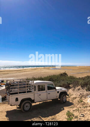Filmmaterial aus Fuerteventura in Spanien gedreht und mit dem Apple iPhone X fotografiert. Stockfoto