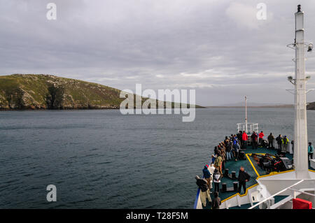 Vorbei an West Point Island Stockfoto