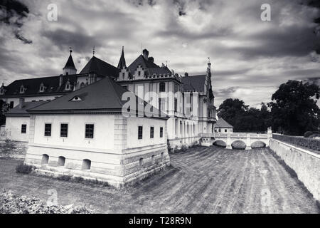 Das Schloss Grafenegg im Bezirk Krems-Land in Niederösterreich Stockfoto