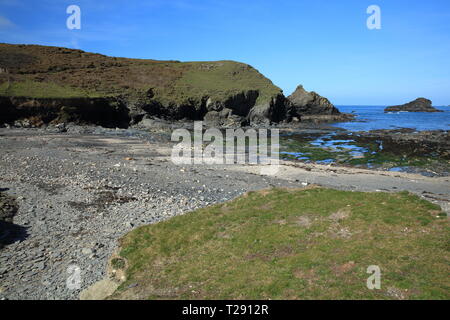 Porth Mear, North Cornwall, England, Großbritannien Stockfoto
