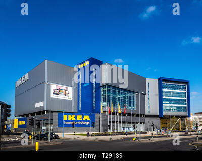 IKEA Store in Coventry UK - das Stadtzentrum IKEA Store im Zentrum von Coventry. Die Schließung ist für 2020 geplant. Stockfoto