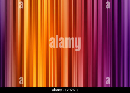 Viollet, Orange und Gelb vertikale Linien, helle intensive Zusammenfassung Hintergrund Stockfoto