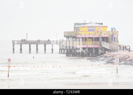 61St Street Fishing Pier, in Galveston, Texas Stockfoto