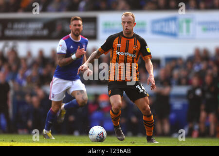 Ipswich, Großbritannien. Am 30. März 2019. Kamil Grosicki von Hull City - Ipswich Town v Hull City, Sky Bet Meisterschaft, Portman Road, Ipswich - nur am 30. März 2019 die redaktionelle Nutzung, eine Lizenz für die gewerbliche Nutzung erforderlich. Keine Verwendung in Wetten, Spiele oder einer einzelnen Verein/Liga/player Publikationen. Credit: Spieltag Bilder begrenzt/Alamy leben Nachrichten Stockfoto