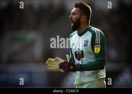 Ipswich, Großbritannien. Am 30. März 2019. Bartosz Bialkowski von Ipswich Town - Ipswich Town v Hull City, Sky Bet Meisterschaft, Portman Road, Ipswich - nur am 30. März 2019 die redaktionelle Nutzung, eine Lizenz für die gewerbliche Nutzung erforderlich. Keine Verwendung in Wetten, Spiele oder einer einzelnen Verein/Liga/player Publikationen. Credit: Spieltag Bilder begrenzt/Alamy leben Nachrichten Stockfoto