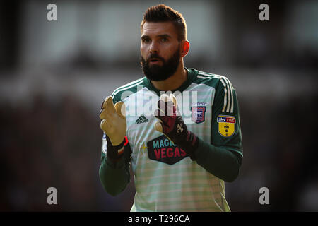 Ipswich, Großbritannien. Am 30. März 2019. Bartosz Bialkowski von Ipswich Town - Ipswich Town v Hull City, Sky Bet Meisterschaft, Portman Road, Ipswich - nur am 30. März 2019 die redaktionelle Nutzung, eine Lizenz für die gewerbliche Nutzung erforderlich. Keine Verwendung in Wetten, Spiele oder einer einzelnen Verein/Liga/player Publikationen. Credit: Spieltag Bilder begrenzt/Alamy leben Nachrichten Stockfoto