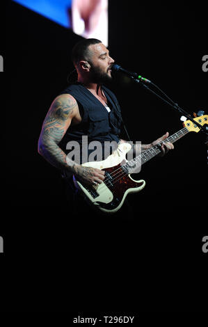 London, Großbritannien. Am 30. März 2019. Matt Willis von Rock Band Busted live auf der Bühne während ihrer Mitte dort Tour 2019 im Wembley SSE Arena London gesehen. Credit: SOPA Images Limited/Alamy leben Nachrichten Stockfoto