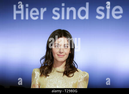 Berlin, Deutschland. 30 Mär, 2019. Katie Melua, britischer Sänger, kommt zu der Goldenen Kamera ausgezeichnet. Credit: Christoph Soeder/dpa/Alamy leben Nachrichten Stockfoto