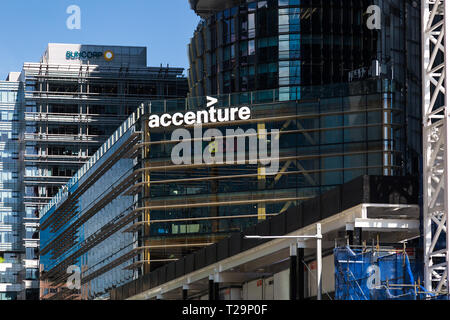 Ein weiteres Beispiel für nachhaltige Büro Sydney's Gebäude ist die Accenture Gebäude in Barangaroo, Sydney. Das Unternehmen ist in Internatio gelegen Stockfoto