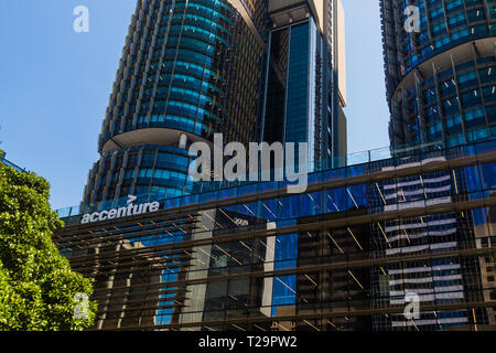 Ein weiteres Beispiel für nachhaltige Büro Sydney's Gebäude ist die Accenture Gebäude in Barangaroo, Sydney. Das Unternehmen ist in Internatio gelegen Stockfoto