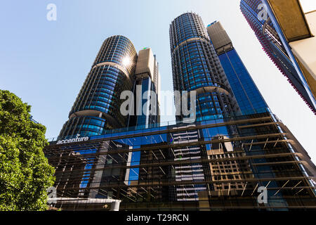 Ein weiteres Beispiel für nachhaltige Büro Sydney's Gebäude ist die Accenture Gebäude in Barangaroo, Sydney. Das Unternehmen ist in Internatio gelegen Stockfoto