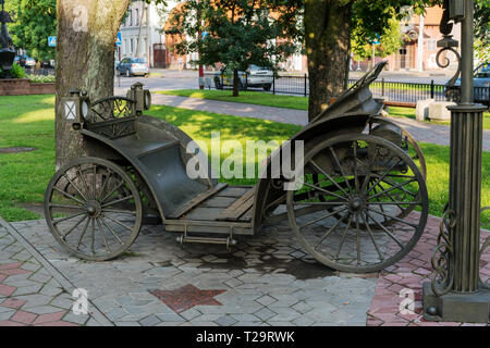 BREST, BELARUS - Juli 28, 2018: Straße Skulpturen. Belarus. Brest. Stockfoto