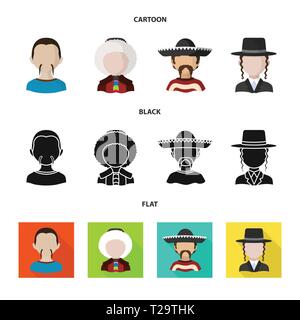 Isoliertes Objekt der Nachahmer und Wohnsitz anmelden. Sammlung der Nachahmer und Kultur vektor Illustration. Stock Vektor