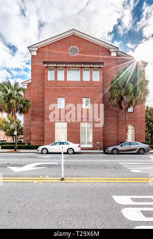 ORLANDO, Florida, USA - Dezember, 2018: Erste presbyterianische Kirche von Orlando 1876 an Church Street, Downtown Orlando, Florida, United S Stockfoto