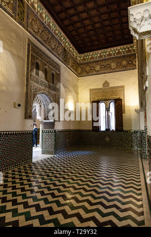 Real Alcázar de Sevilla, Andalousie, Espagne/Real Alcázar von Sevilla, Andalusien, Spanien Stockfoto