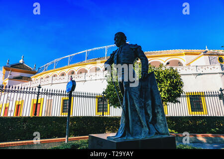 Arènes de la Maestranza de Sevilla, Andalousie, Espagne/Arenen der Maestranza in Sevilla, Andalusien, Spanien Stockfoto