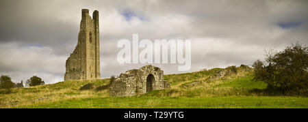 Ruinen der Gelbe Turm von St. Mary's Abbey, Navan, County Meath, Irland Stockfoto
