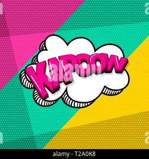 Pop Art Comic Text Stock Vektor