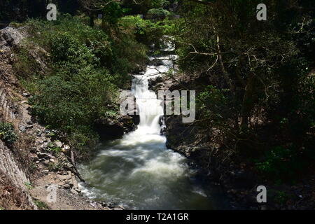 Kumily Wasserfälle auf der hügeligen Strecke von Kumily in Thekkady Stockfoto