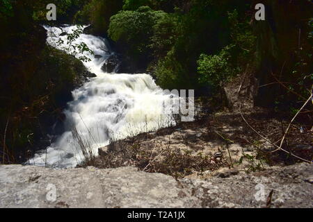 Kumily Wasserfälle auf der hügeligen Strecke von Kumily in Thekkady Stockfoto