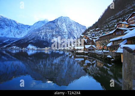 Die Szenen von Hallstatt Stockfoto