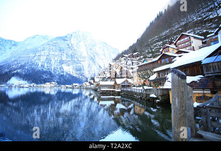 Die Szenen von Hallstatt Stockfoto