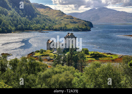 Mittelalterliche Festung Eilean Donan Castle (Western Highlands, Schottland) Stockfoto