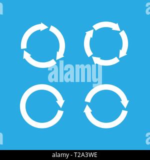 Pfeil, Symbol Aktualisieren flachbild Vektor aktualisieren Stock Vektor