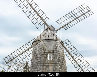 Detail einer East Hampton Wind Mill Stockfoto