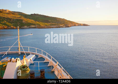 Malta-Gozo-Fährdienst auf dem Gozo Channel, Malta Stockfoto