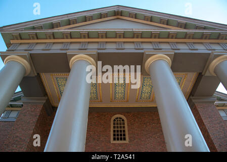 Boston, MS, USA, Dezember 9 2018 - Harvard Universität wurde im Jahre 1636 finanziert und benannt nach seinem ersten Wohltäter John Harvard Stockfoto