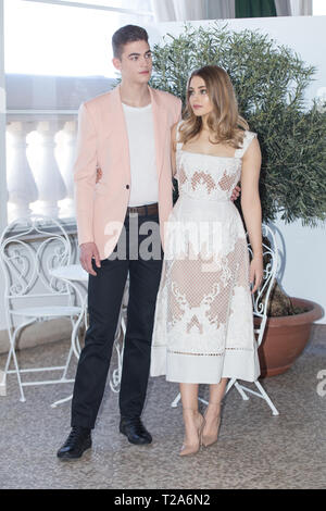 Rom, Italien. 31 Mär, 2019. Josephine Langford und Hero Fiennes Tiffin Photocall in Rom der Film "Nach" Credit: Matteo Nardone/Pacific Press/Alamy leben Nachrichten Stockfoto