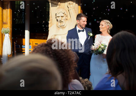 Hochzeit in St. Andrew's School für Mädchen Stockfoto