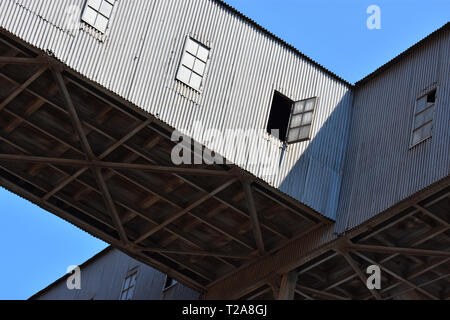 Anghel Saligny Silos an maritimen Hafen Constanta, Rumänien Stockfoto