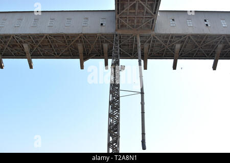 Anghel Saligny Silos an maritimen Hafen Constanta, Rumänien Stockfoto
