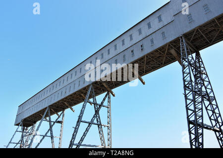 Anghel Saligny Silos an maritimen Hafen Constanta, Rumänien Stockfoto