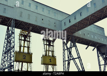 Anghel Saligny Silos an maritimen Hafen Constanta, Rumänien Stockfoto