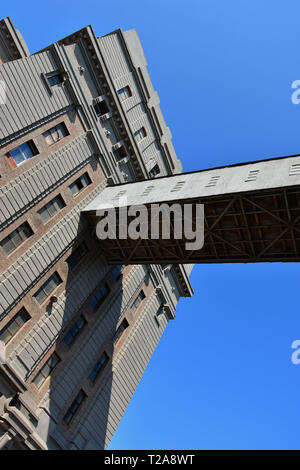 Anghel Saligny Silos an maritimen Hafen Constanta, Rumänien Stockfoto
