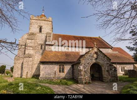 Firle Kirche East Sussex Stockfoto